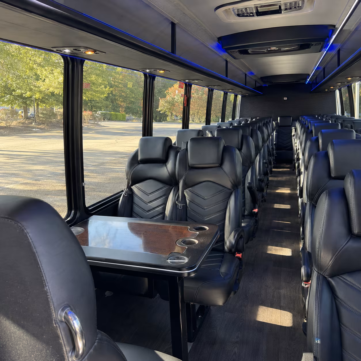 tustin long distance transportation onboard seating