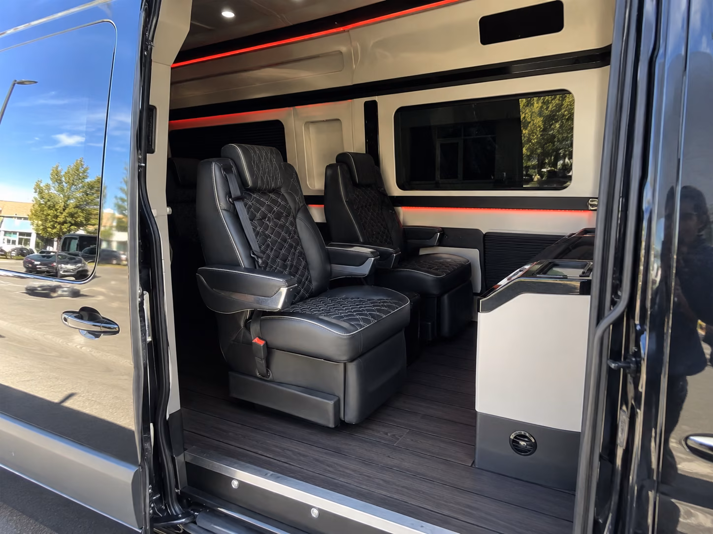 tustin wine tour brewery transportation onboard seating