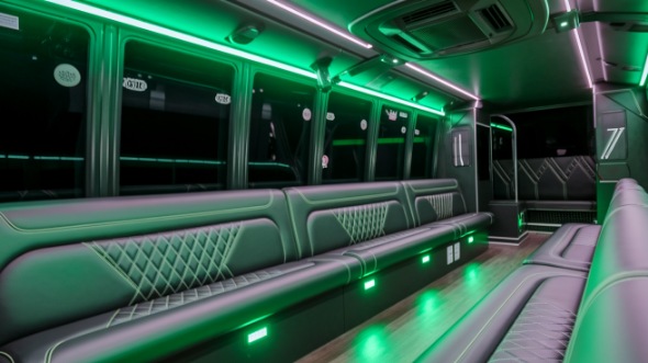 party bus rental interior tustin
