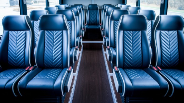 tustin 15 passenger minibus inside