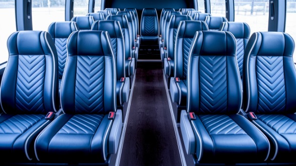 tustin 20 passenger minibus inside