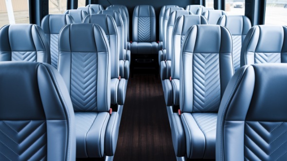 tustin 20 passenger minibus interior