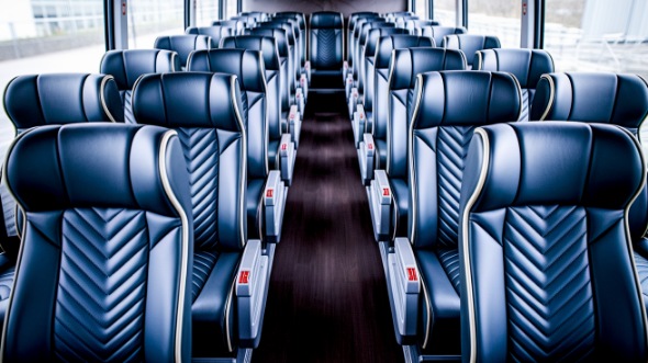 tustin 50 passenger charter bus inside