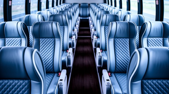 tustin 55 passenger charter bus interior